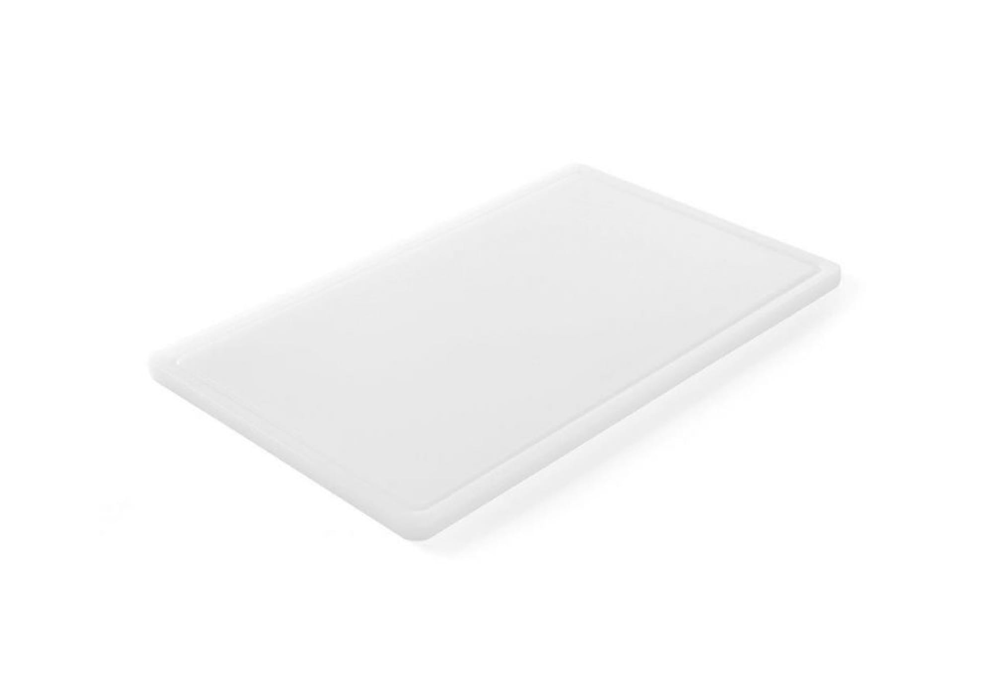 Deska do krojenia HACCP GN 1/2 z rowkiem biała Hendi