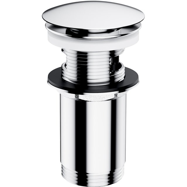 OMNIRES Korek klik-klak chrom błyszczący do umywalki z przelewem A706