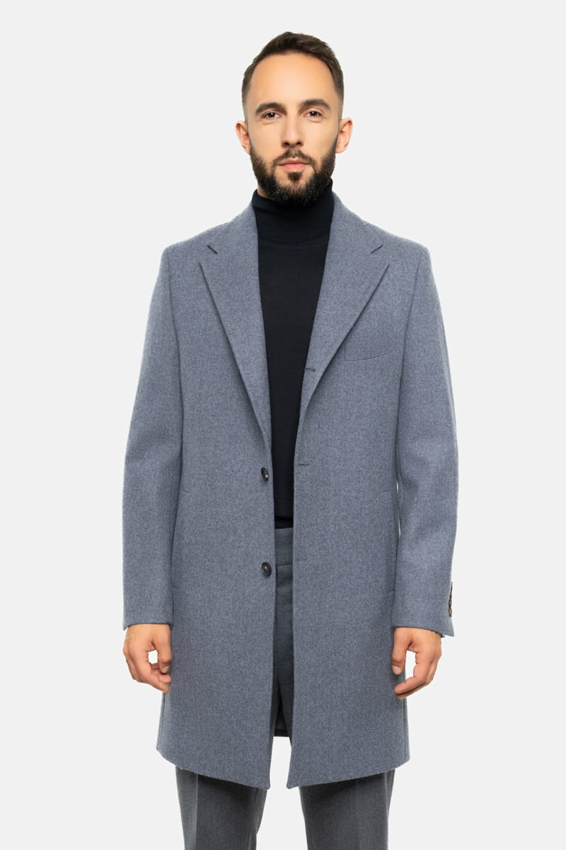 Płaszcz Dyplomatka, ambasador, szara, wełniana