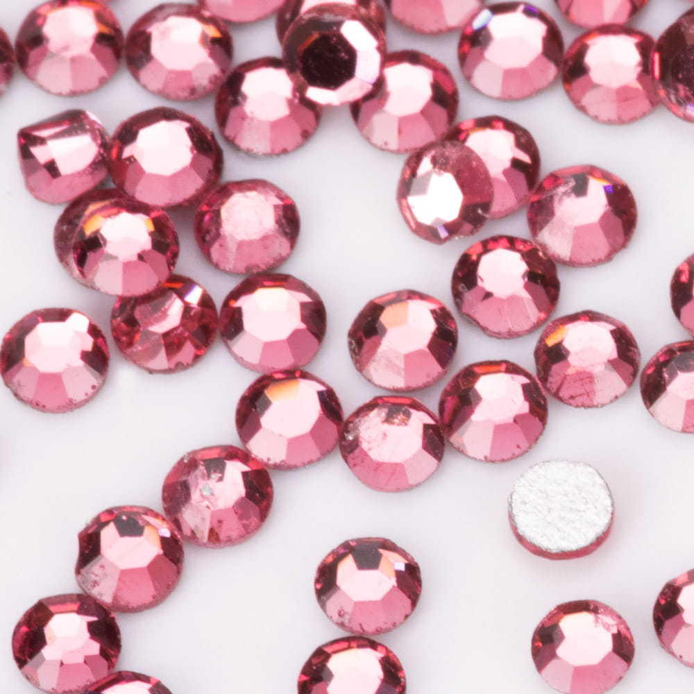 Cyrkonie do paznokci szklane ss3 rose 1440 szt paczka