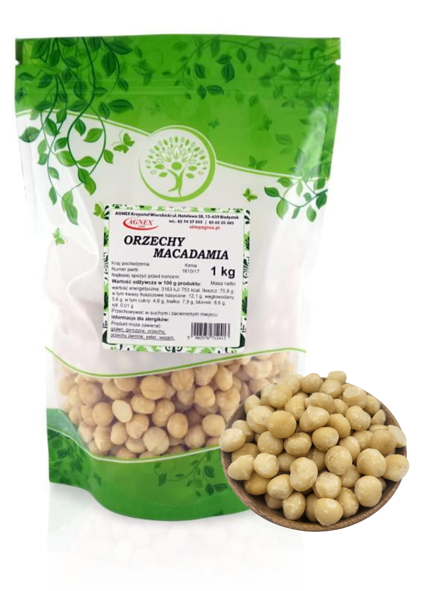 Orzechy macadamia 1 kg