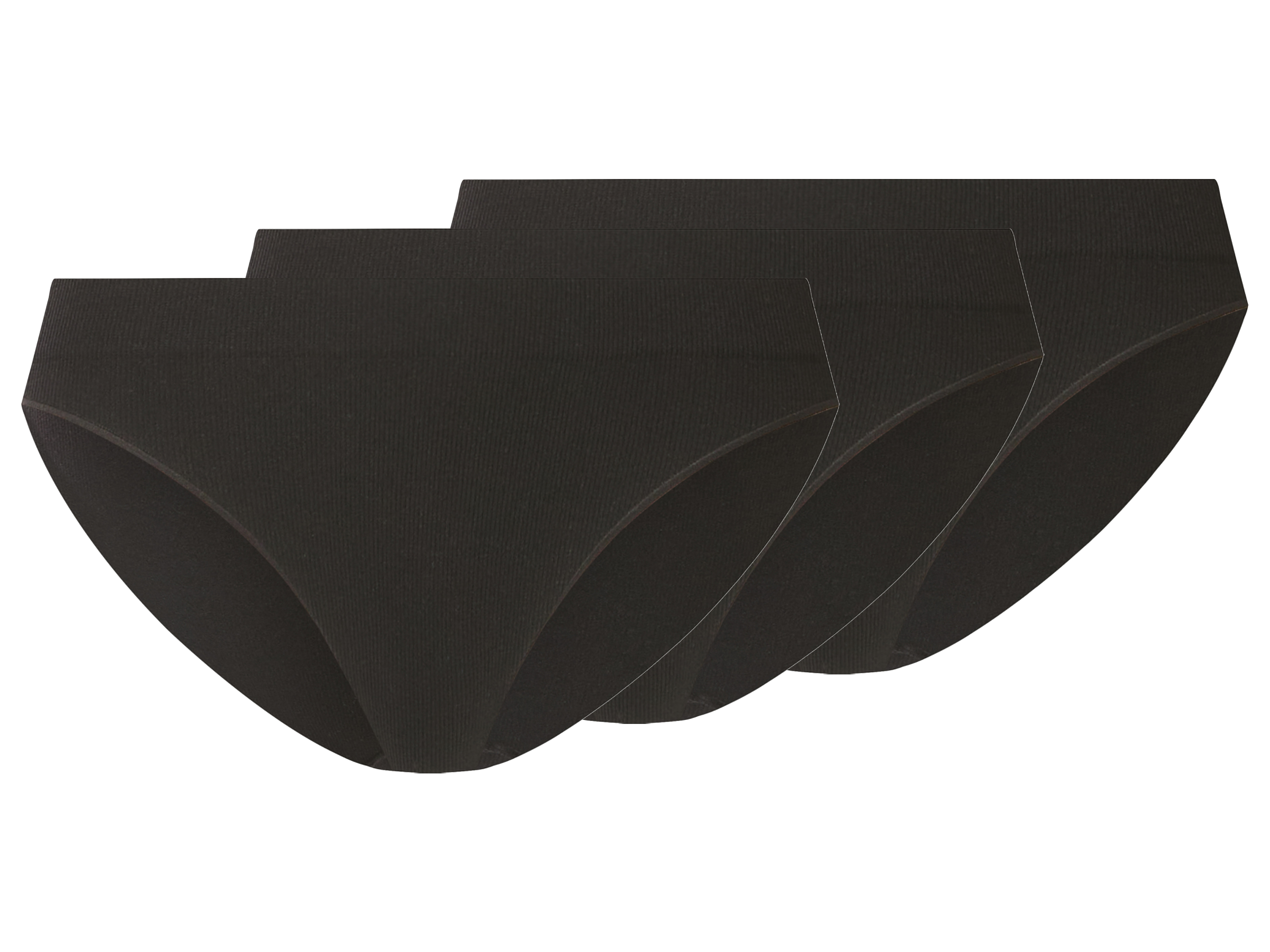 esmara Majtki figi damskie, 3 pary Czarny, S36/38