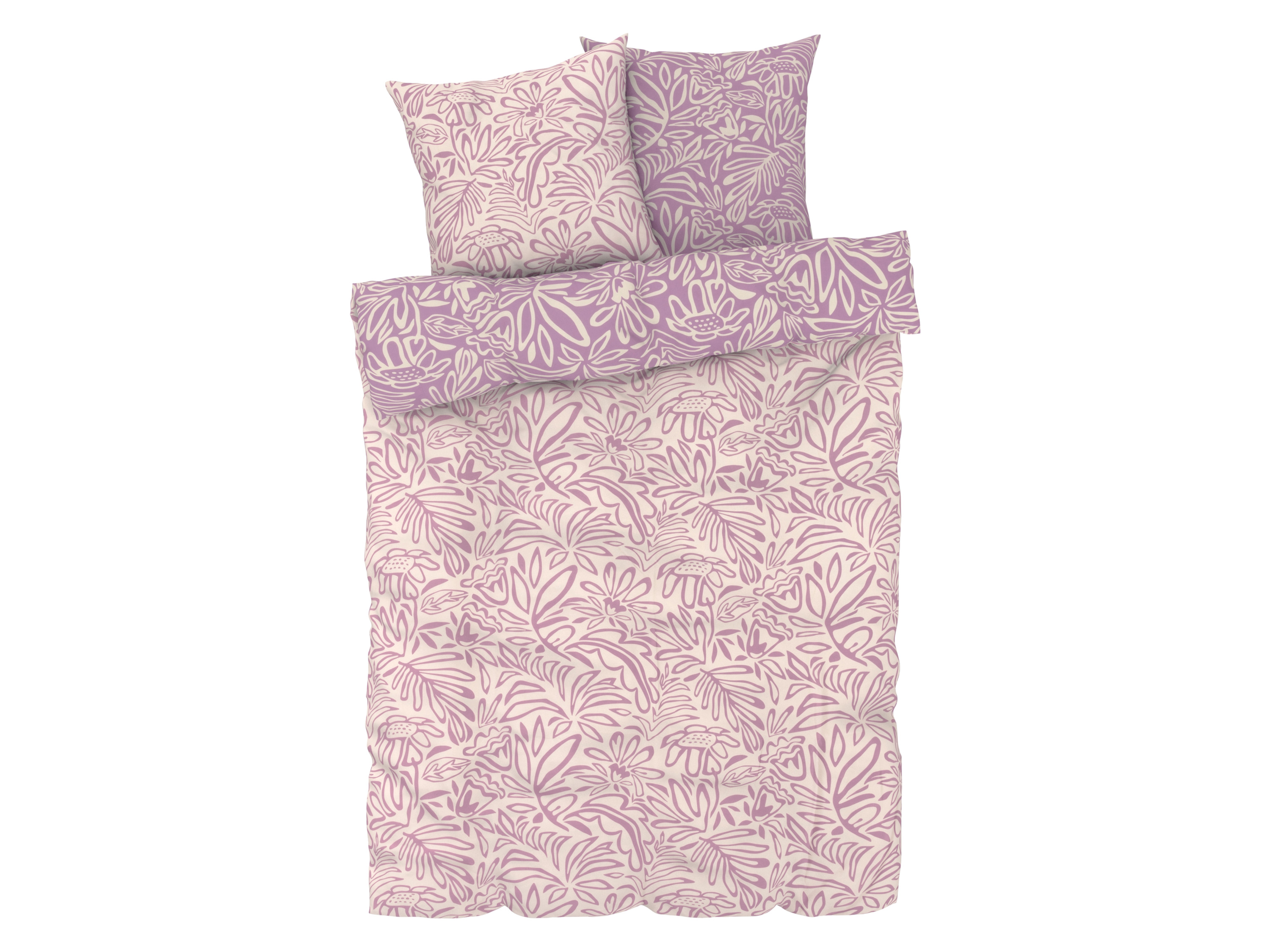 Livarno home Pościel z mikrowłókna satynowego, 220 x 200 cm Różowy