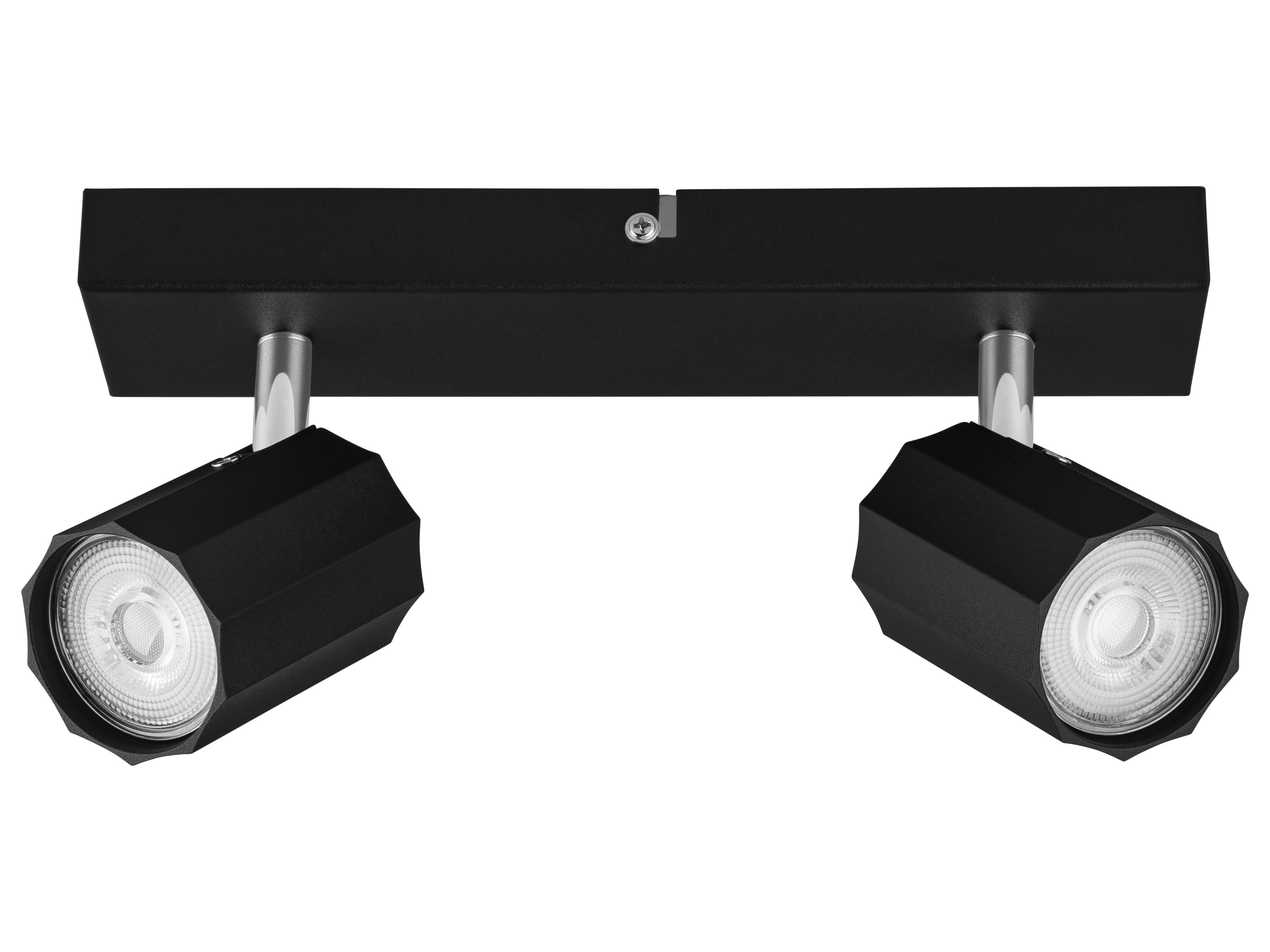 Livarno home Lampa ścienno-sufitowa z 2 reflektorami Czarny