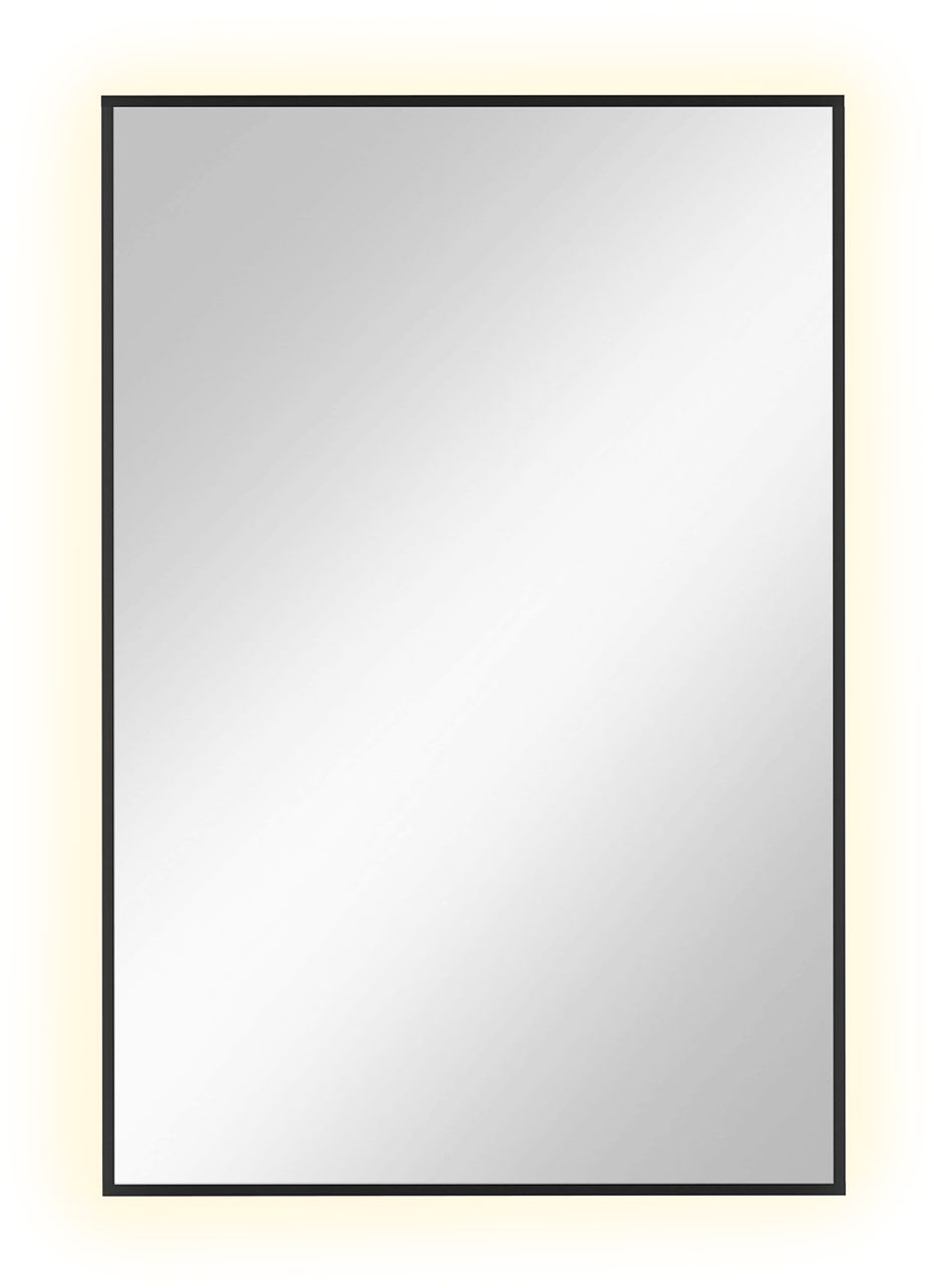 Darmowa Dostawa - Lustro 60x90 cm prostokątne z oświetleniem czarny Baltica Design Tiny Border Straight 5904107904634