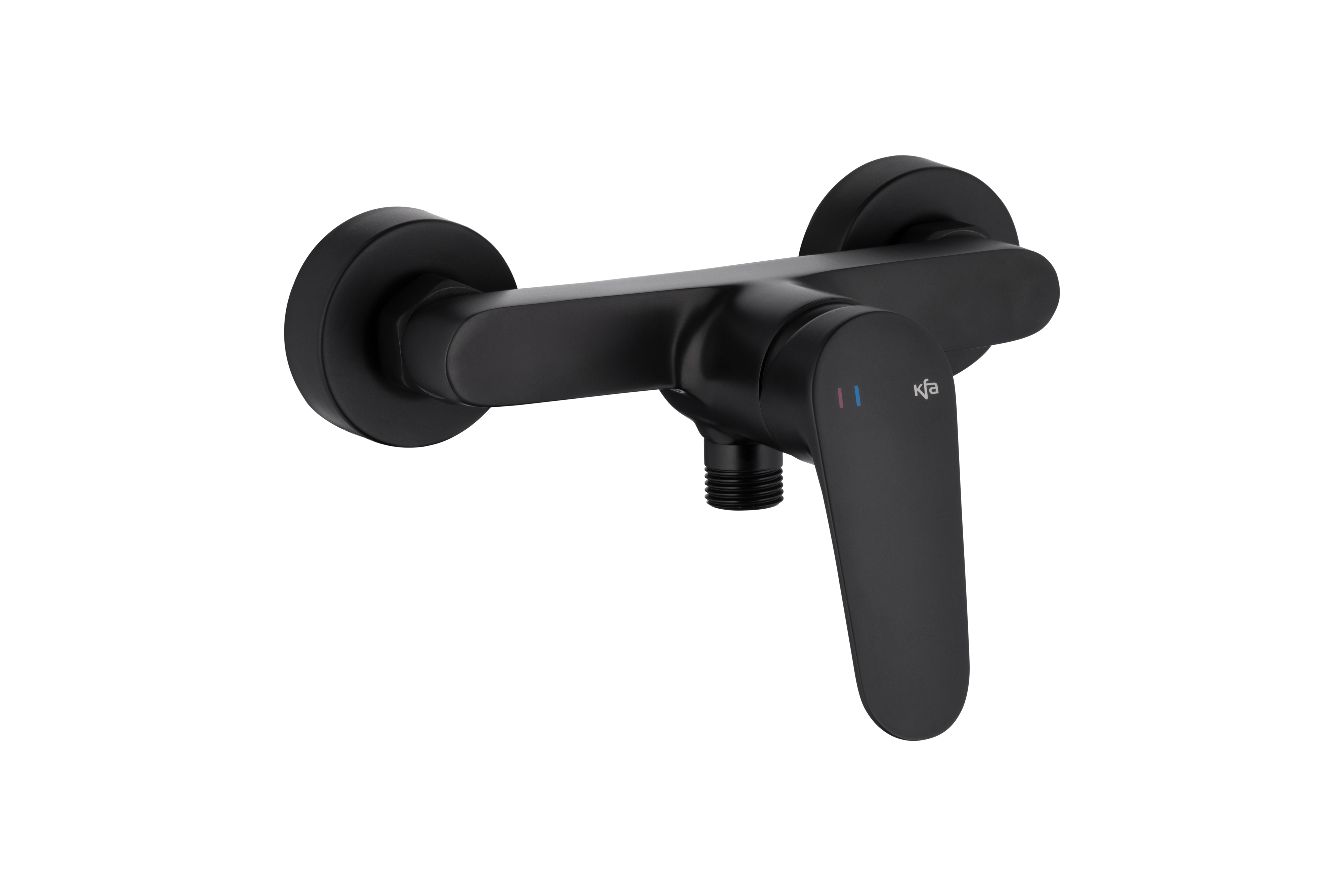 Darmowa Dostawa - Bateria prysznicowa ścienna czarna KFA Armatura Otava 555601081