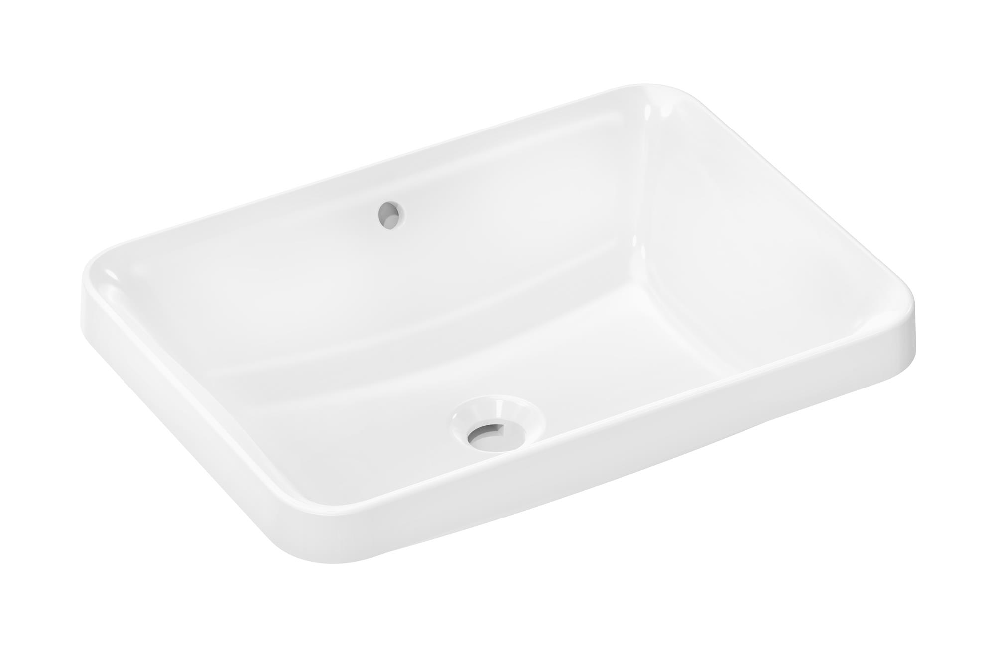 Darmowa Dostawa - Umywalka 55x40 cm prostokątna wpuszczana biała Hansgrohe Xuniva Q 61066450