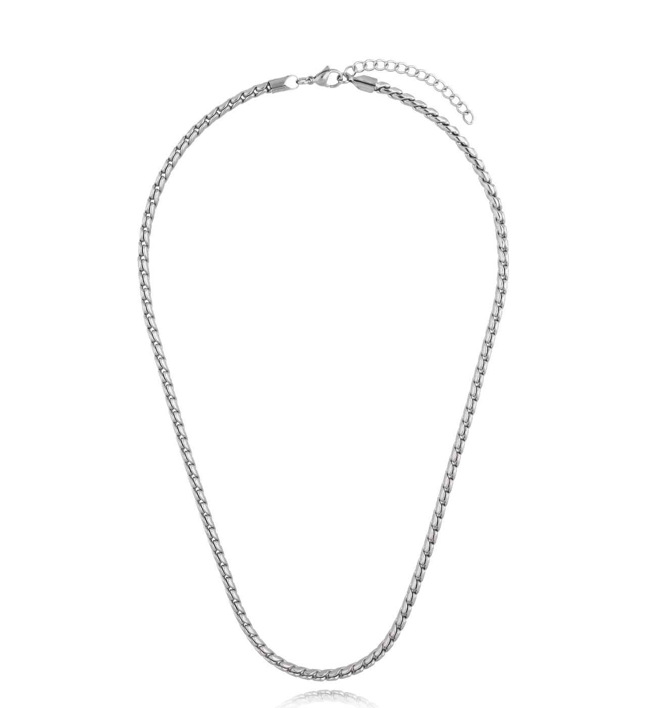 Naszyjnik srebrny łańcuch Hrodi NMITC0107