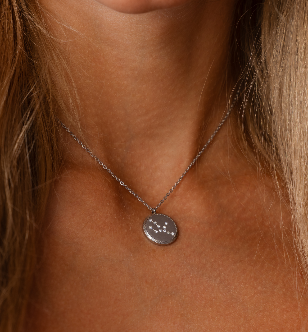 Naszyjnik z konstelacją Panna srebrny NSA1439