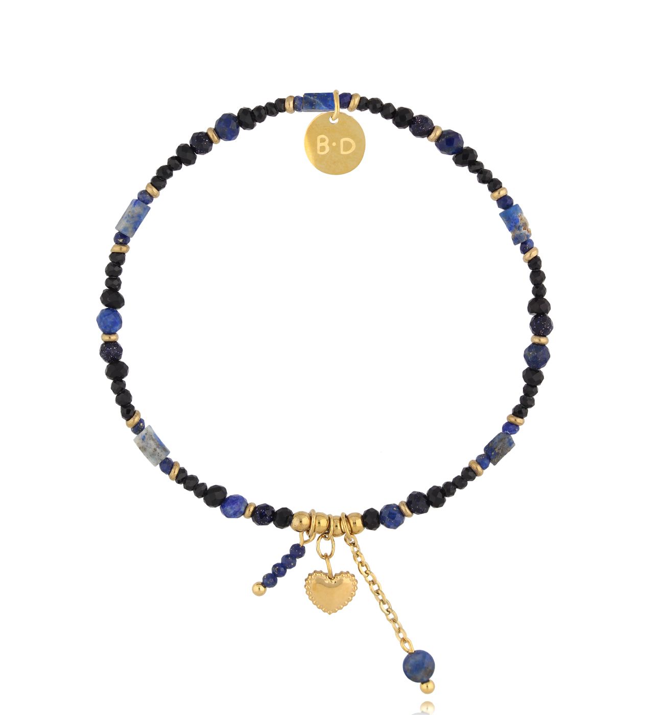 Bransoletka z turmalinami i lapisami BTW2973