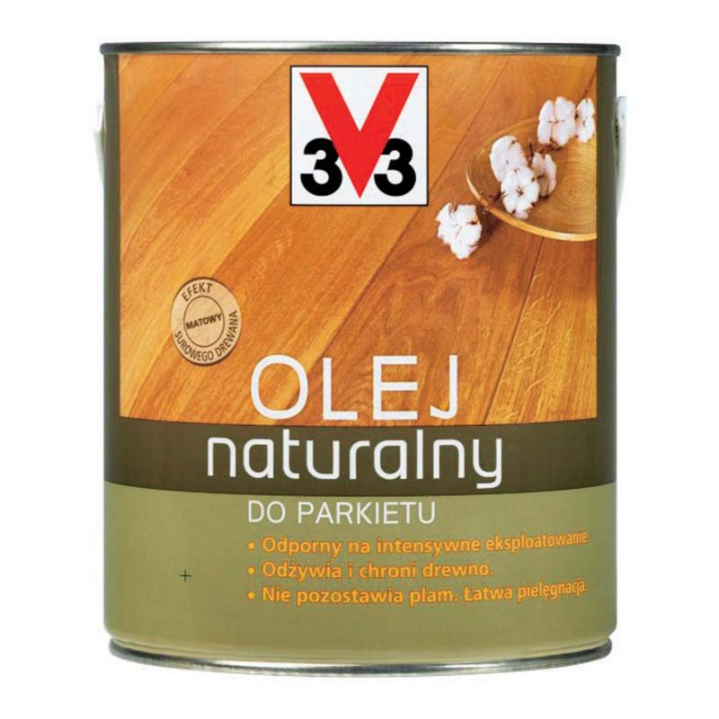 Olej do parkietów V33 naturalny bezbarwny 1 l