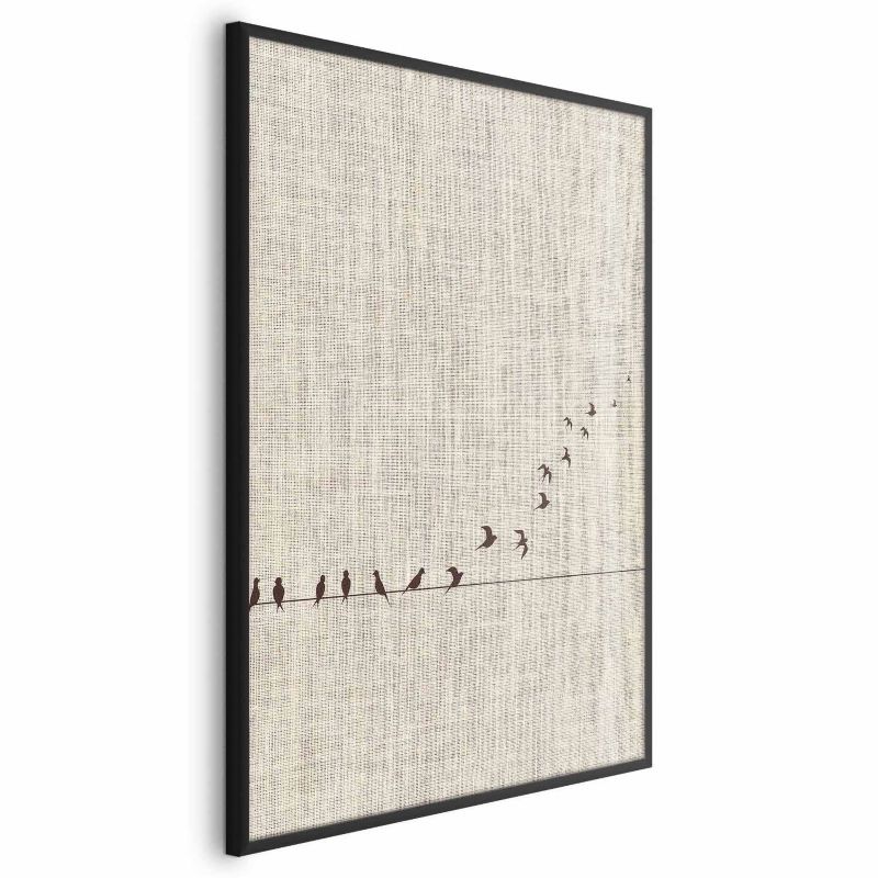 Plakat Artgeist Nauka latania 40x60 cm z ramą czarną 1 szt