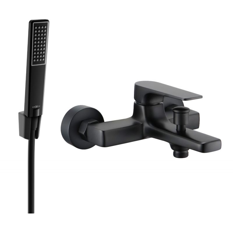 Bateria wannowa z zestawem prysznicowym Mexen Lynx czarna 1 szt.
