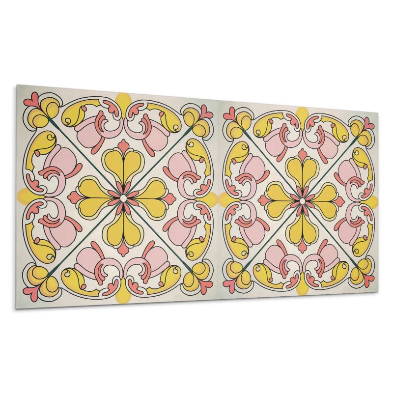 Kafelki samoprzylepne Wallfluent 60x30 cm Ornamentalny wzór kwiatowy 6 szt.