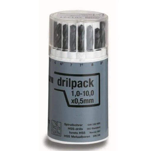 Komplet wierteł do metalu HSS 1-10 mm 19 szt. Cimco 201320