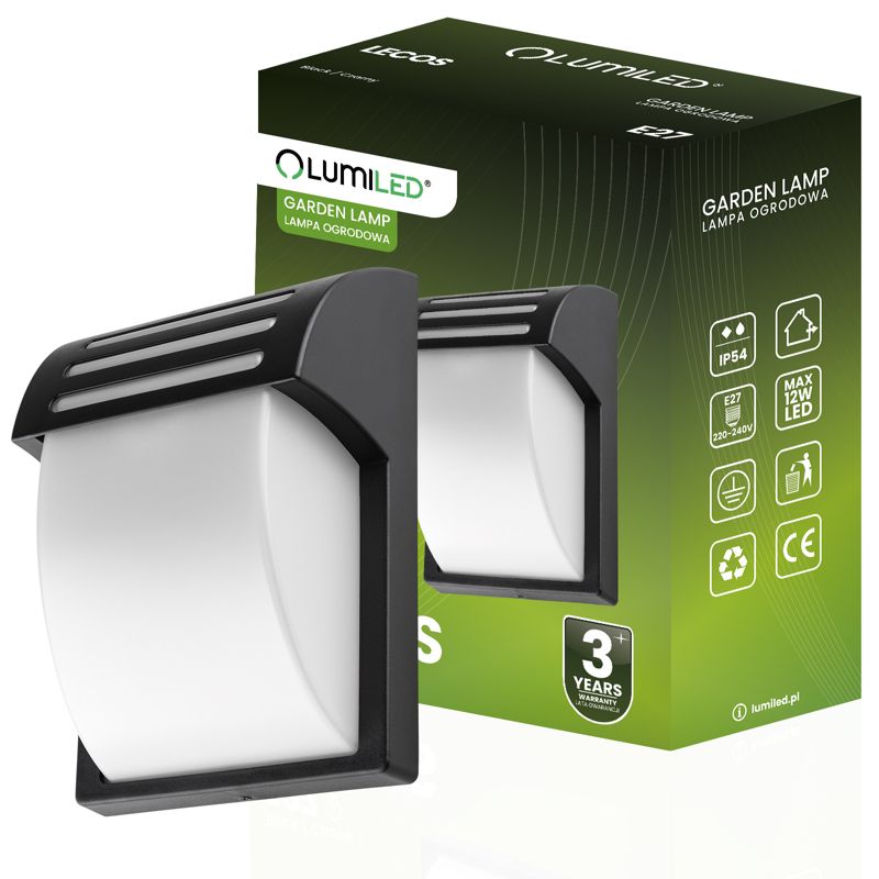 Lampa Ogrodowa Lumiled Kinkiet Elewacyjny E27 LED 25cm 1 szt.