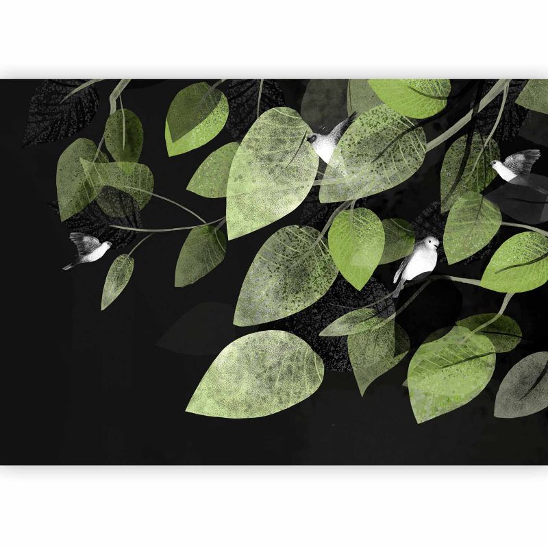 Fototapeta flizelinowa Premium Artgeist 155g/m2 Liście zielona 100x70 (2 części) 0908ad rolka 1 szt