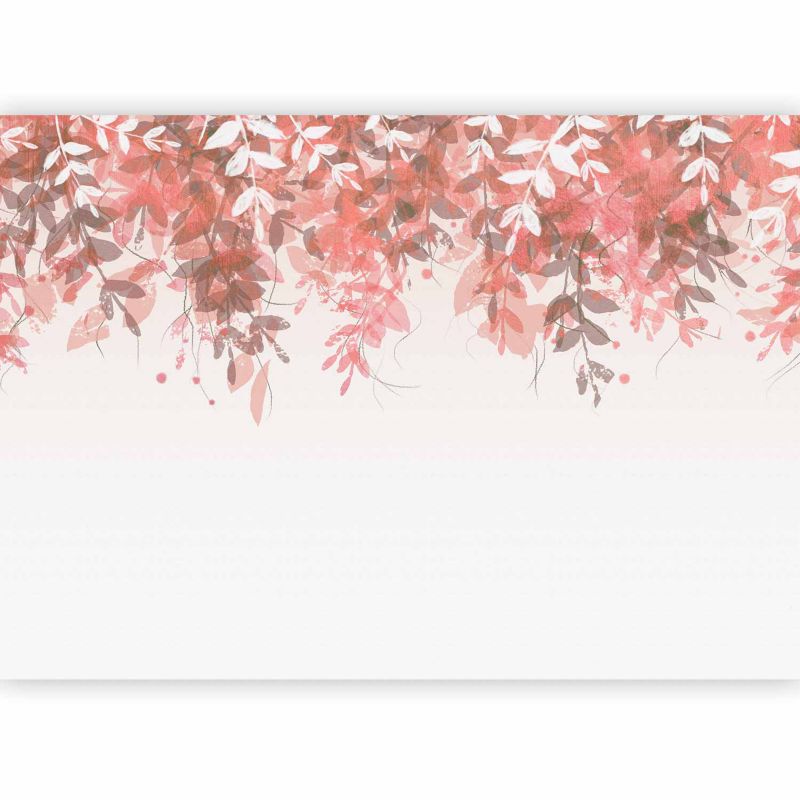 Fototapeta flizelinowa Artgeist 170 g/m2 wodoodporna Liście biała 250x175 (5 części) 10115ac rolka 1 szt