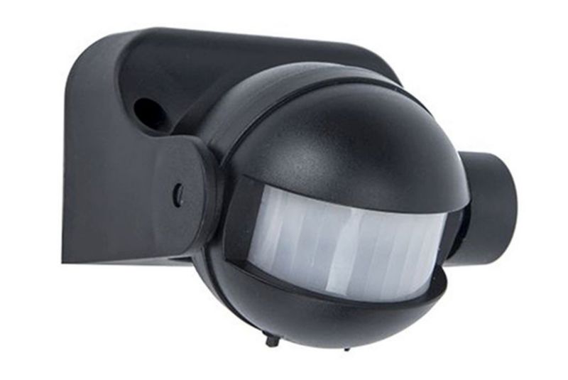 Czujnik ruchu Lutec podczerwień PIR czarny do 12 metrów ścienny natynkowy IP44 wym: 10 x 7 x 8,7 cm - 1 szt.