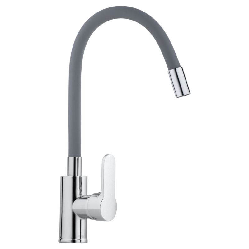 Bateria kuchenna ESPIA-GRY - Yoka Home stojąca elastyczna wylewka szara - 1 szt.