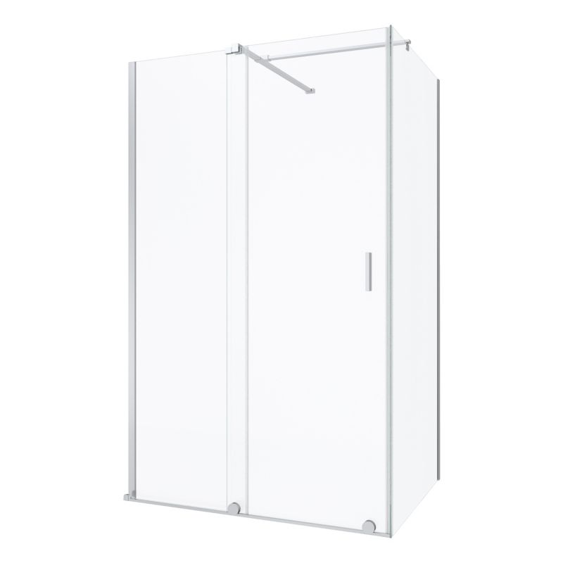 Kabina prysznicowa SEVANTE 100x80 prostokątna przesuwna SIROS chrom 1 szt.