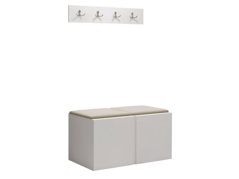 Garderoba MIRJAN 24 Orion VI biały + beżowy 1 kpl.