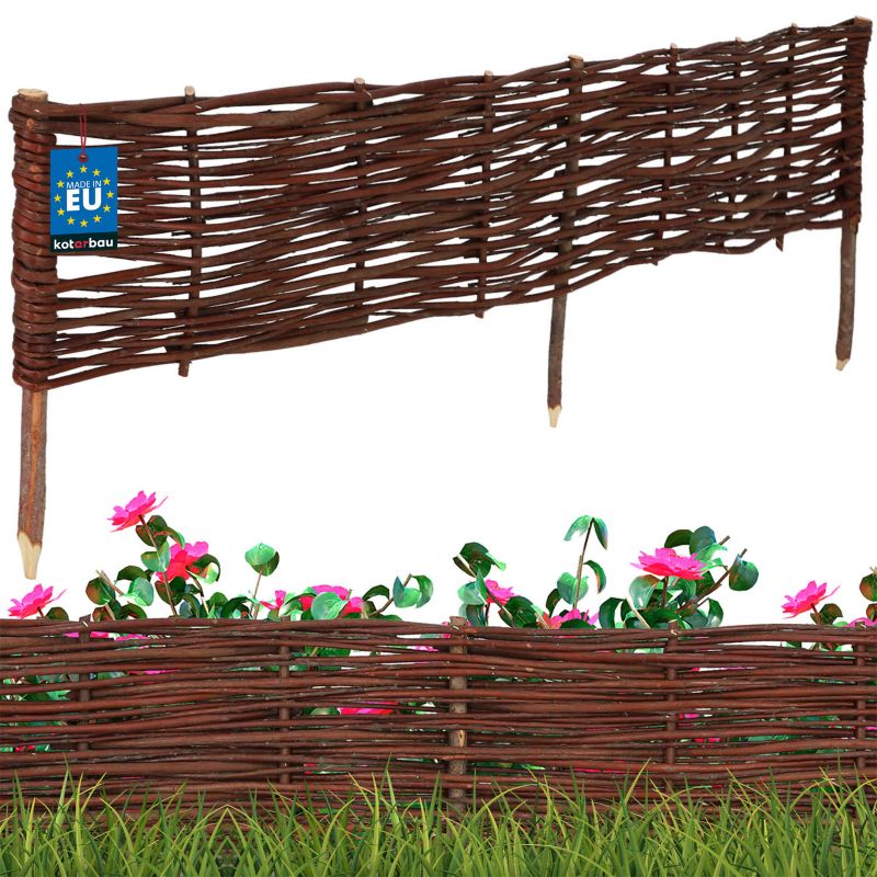 Płotek ogrodowy KOTARBAU wiklinowy 120x20 cm 1 szt.