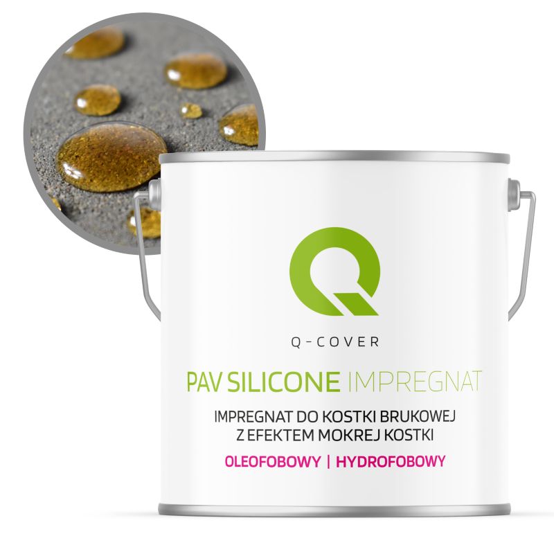 Impregnat do Kostki Brukowej z Efektem Mokrej Kostki Oleofobowy Q-Cover Bezbarwny 5L