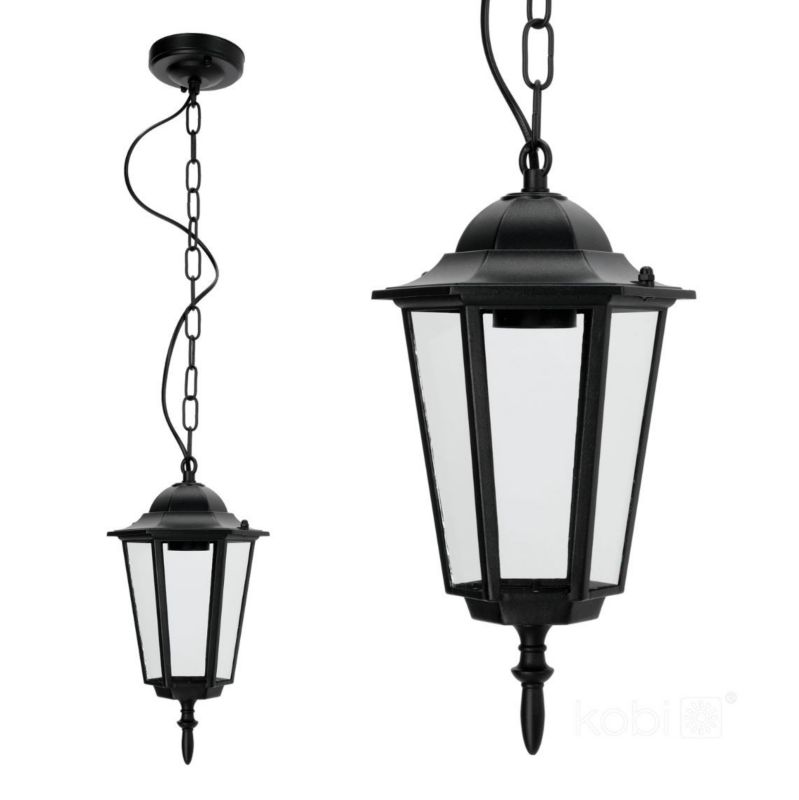 Lampa sufitowa zewnętrzna Kobi Lo 4105 czarna 1 x E27 x 50W IP54 wym: 79 x 17,5 x 17,5 cm - 1 szt.