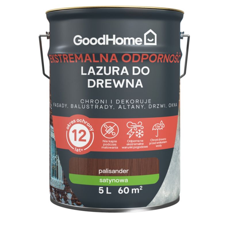 Lazura GoodHome 12 lat palisander 5 l