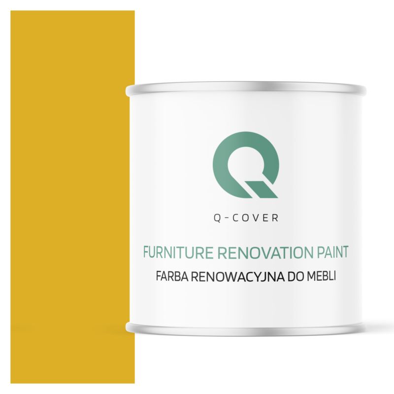 Farba Renowacyjna do Mebli Q-Cover Żółty cytrynowy RAL1012 Półmat 2.5L
