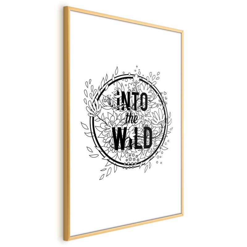 Plakat Artgeist Into the wild 29,7x42 cm z ramą złotą 1 szt