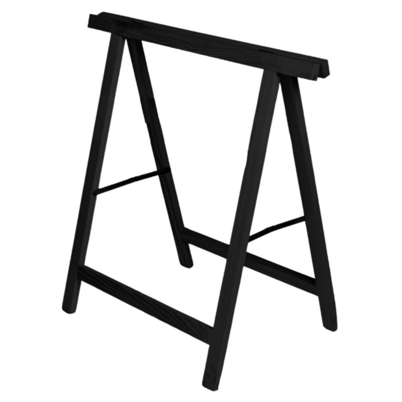 Koziolek warsztatowy roboczy MODO24 impregnowany 73x44x73 cm czarny 1 szt.