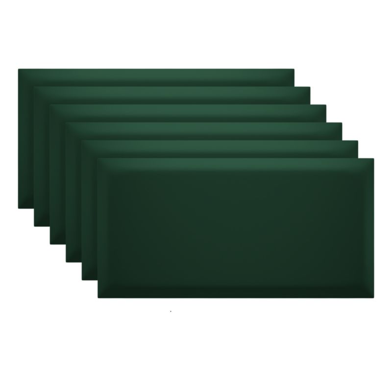 Panel ścienny tapicerowany Marbet Design SOFTLINE 60x30 cm RIVIERA38 ciemnozielony 6 szt.