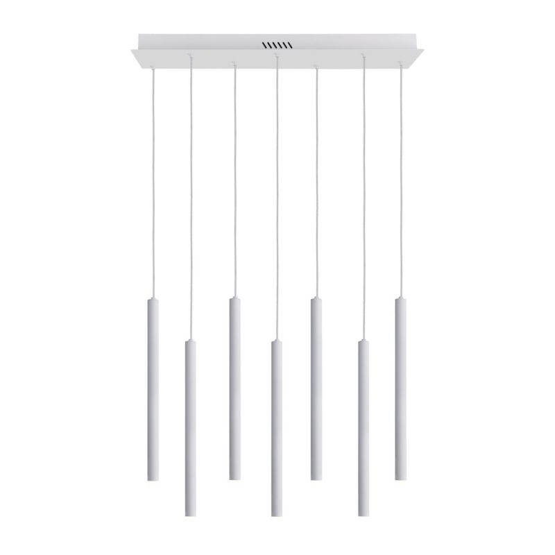 Lampa wisząca Italux VALDES biała 7 x LED 35W 1300lm wym:150x56,5x15cm IP20 -1 szt.