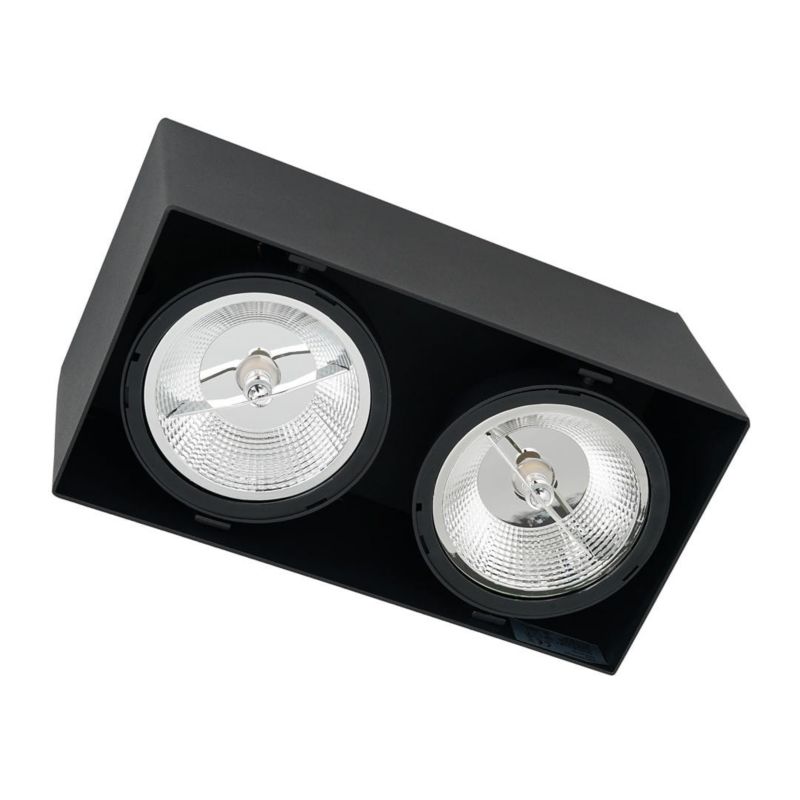 Oprawa sufitowa Milagro Plaza czarny 2 x GU10 x 40W IP20 wym: 28 x 14,5 cm - 1 szt.