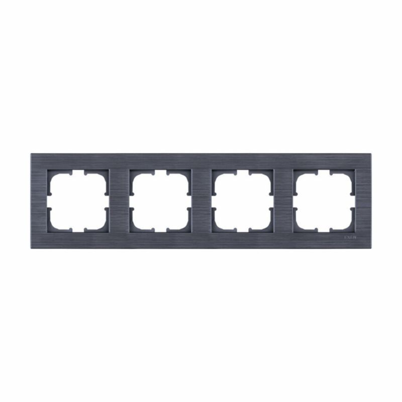 Ramka poczwórna Exen seria Comfort magnetyczny szary 1 szt