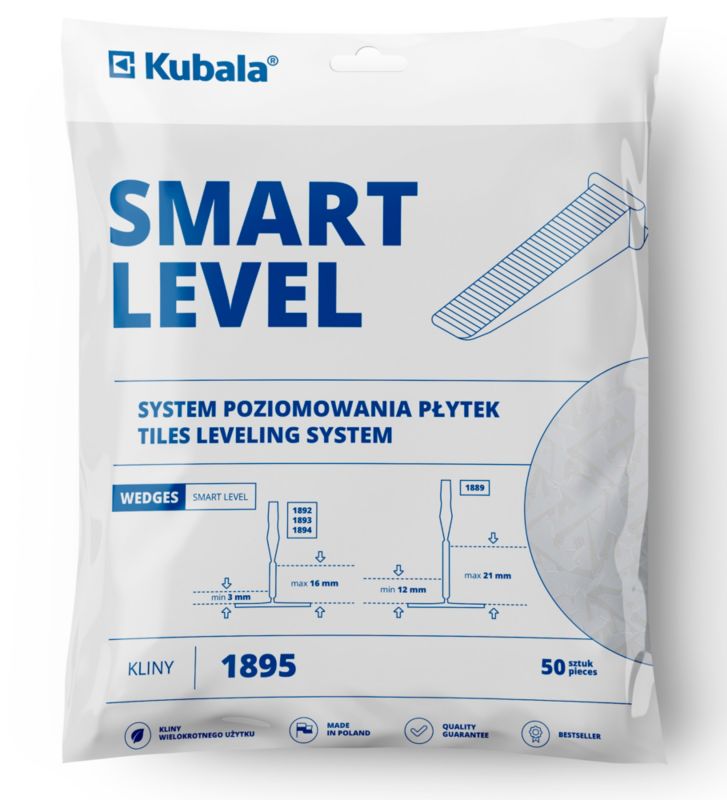 Kliny Kubala Smart Level paczka 50 sztuk