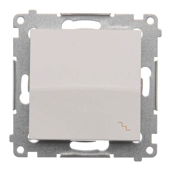 Łącznik schodowy pojedynczy Kontakt-Simon S54 srebrny