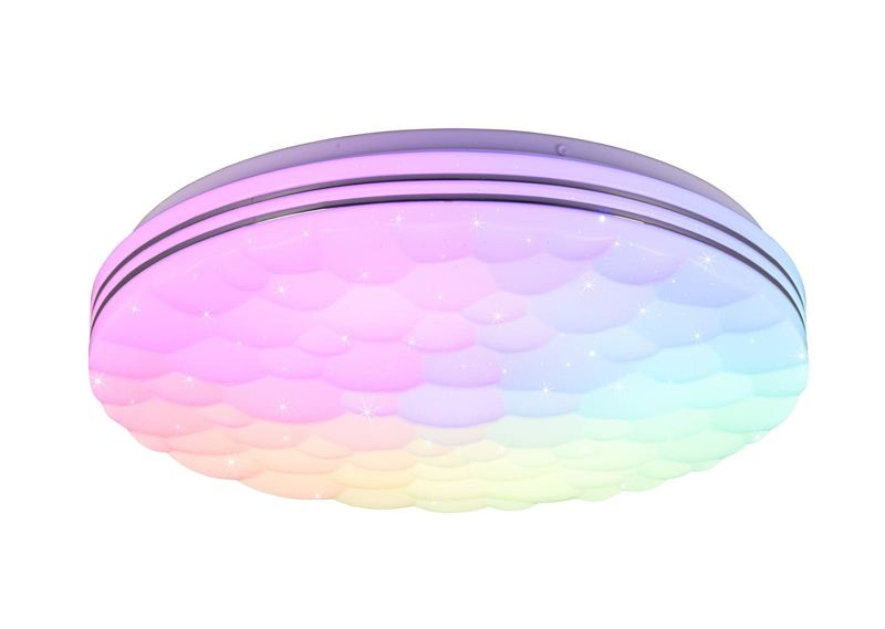 Plafon sufitowy nowoczesny RL Tiger biały LED 22W 2700K-6000K 2500 lm IP20 wym: 7 x 38 x 38 cm tworzywo sztuczne - 1 szt.