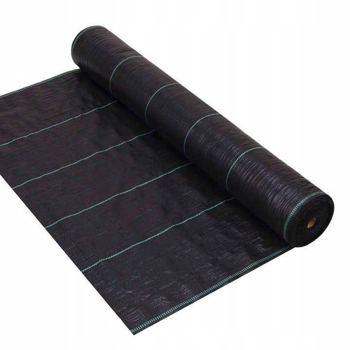 Agrotkanina Ogrodowy Młyn czarna na chwasty gruba mocna uv 100g 1,6 x 100m 1 szt