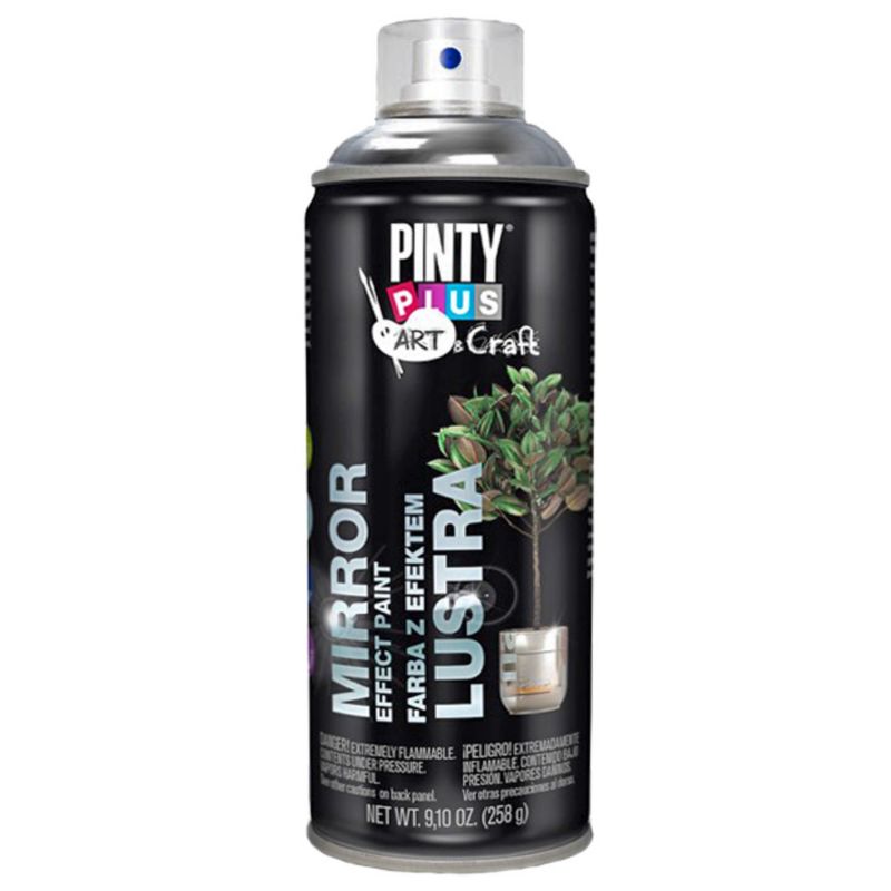 Farba w sprayu PintyPlus Mirror Effect nadająca efekt lustra 400ml 1 szt.