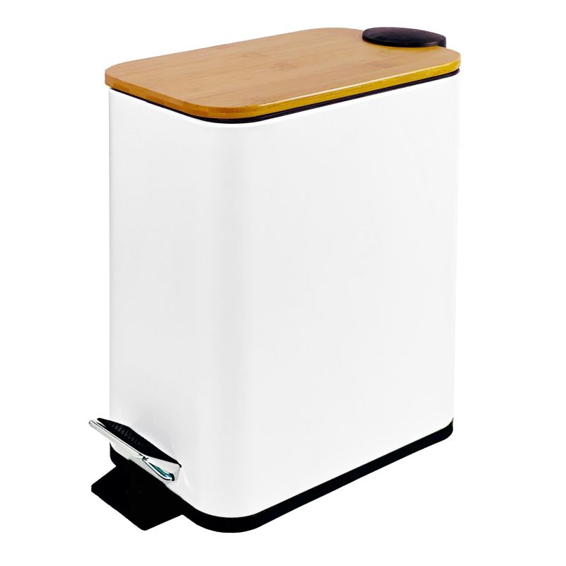 Kosz na śmieci Sepio 6l wolne opadanie biały 1 szt.