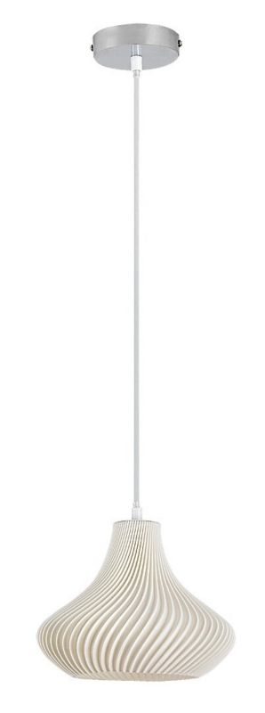 Lampa wisząca Rabalux Tiana chromowana biała wym: 120 x 22 x 22 cm 1xE14 x 1 szt.