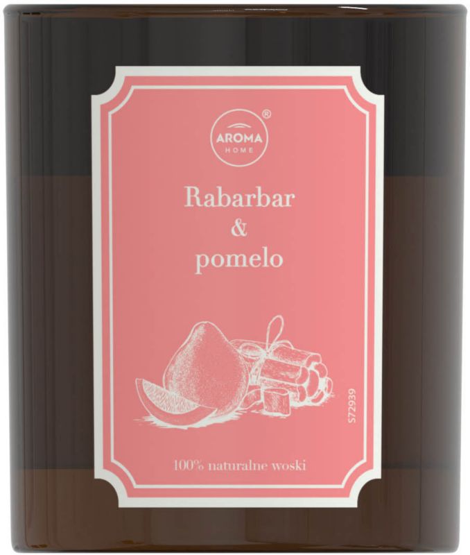 Świeca zapachowa Aroma Home Herbarium rabarbar i pomelo 160 g