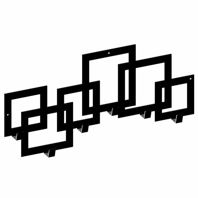 Wieszak Gamet WS16 kwadrat czarny mat