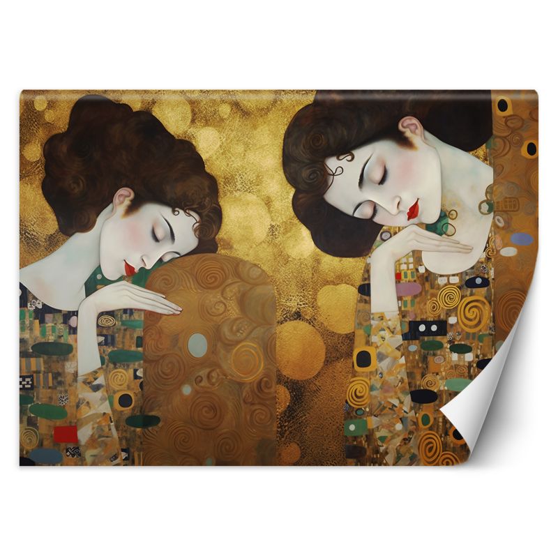 Fototapeta Feeby Portret kobiety w złocie - G. Klimt 350x245 1 szt