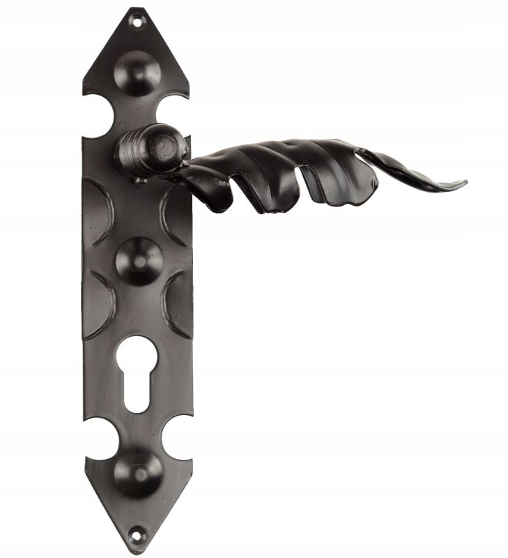 Klamka Drzwiowa FEINZ Liść Do Drzwi Furtki Bramy Kuta 90 Mm Wkład 1 szt.