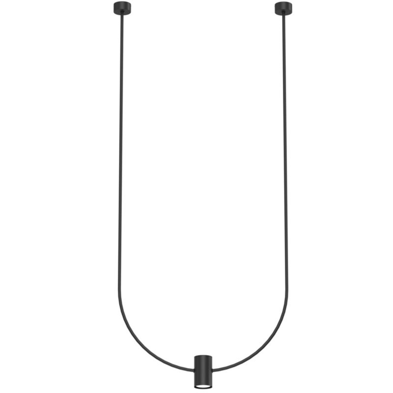 Lampa wisząca Shilo No. C 0862 czarna minimalistyczna 1xGU10 x 10W 1 szt.