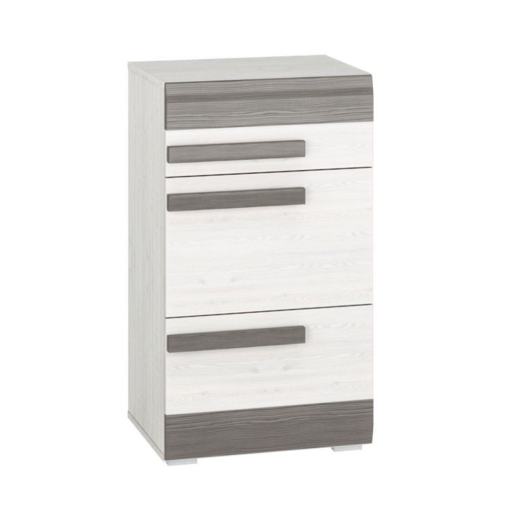 Szafka na buty ML Meble BIANKA 1S2D sosna śnieżna/szara 1 szt.